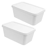 Photo Gallery ukcoco 2 pezzi contenitori freezer per gelato rettangolari scatole per conservazione dessert frigorifero e congelatore facili da pulire e impilabili per uso e Photo Gallery ukcoco 2 pezzi contenitori freezer per gelato rettangolari scatole per conservazione dessert frigorifero e congelatore facili da pulire e impilabili per uso e
