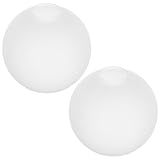 Éclairage d'ambiance doux : l'abat-jour en verre blanc laiteux diffuse magnifiquement la lumière, créant des effets d'abat-jour décoratifs et réduisant la fatigue oculaire pour un environnement plus agréable pendant toute activité, abat-jour blanc, couvercle de lumière globe