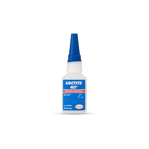 LOCTITE 407 20g | Instant Adhesive | Cyanoacrylate | Low Viscosity | Transparent Liquid | Cures with Humidity | Ideal for Bonding Rubbers, Plastics & Metals | Suitable for Heat-Resistant Applications