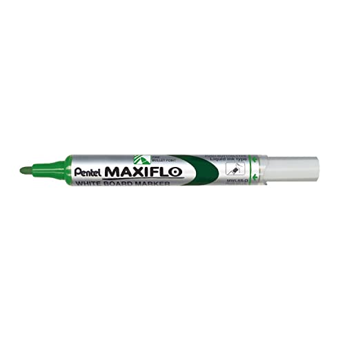 Marqueurs MAXIFLO MWL5S Pentel vert : écriture lisible sans trace sur vos tableaux