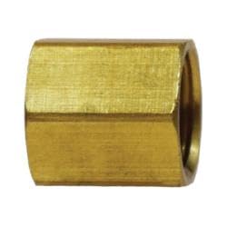 12026 Hex Union, 3/8-in Female Inverted Flare x 3/8-in Female Inverted Flare, Brass (4 Pack)