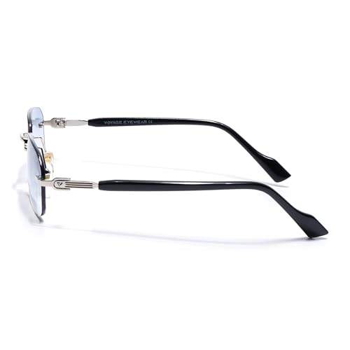Image of Voyage UV Protected Rimless Sunglasses for Men & Women
