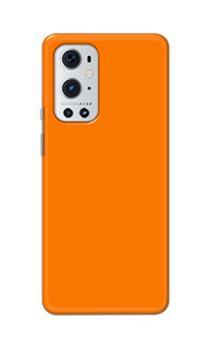 Image of Plain Orange Hard Back Case Cover for OnePlus 9 Pro Back Cover -(J5) VNS2229