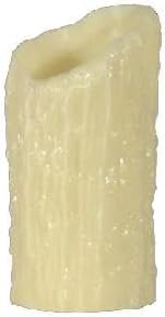 B&P LampLarge Dia., Ivory "Melting" Candle Covers, 4" O.D. X 6" Ht. X 3 3/8" I.D.