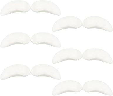 6Pcs Self-Adhesive White Santa Claus Costume Eyebrows, Bushy False Facial Hair for Adult Christmas Mad Hatter Accessories