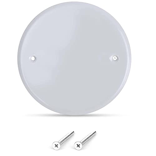 5 Inch White Metal Ceiling Blank-Up Cover