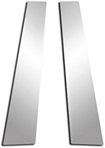 QMI PP5604 Pillar Post Set for MINI Mini Cooper Pillar Posts are Mirror Polished 304 Stainless Steel Beveled Edges Set of 2