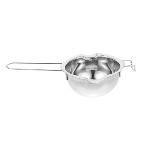 HOLIDYOYO Butter Melt Pan Double Boiler Melting Pot for Melting Chocolate Wafers Cooking Melt Pan Stainless Steel Silver