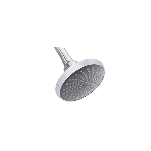 Image of Mila Premier (Chrome) Single Function Overhead Shower Head | Rain | Chrome Finish Round Showerhead for Wall Mount | Durable ABS Body, Wide Coverage, Easy Install | Bathroom Fitting (190mm)