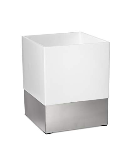 Roselli Trading Company Suites Collection Wastebasket White