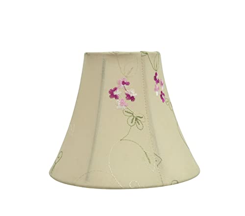Image of Aspen Creative 30055-5A, Bell Clip-On Chandelier Lamp Shade, Apricot, 3 inch Top x 6 inch Bottom x 5 inch Slant Height, Set of 5