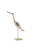 K&K Interiors 14330A-1, 15 Inch Standing Bird, Tan