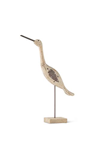K&K Interiors 14330A-1, 15 Inch Standing Bird, Tan