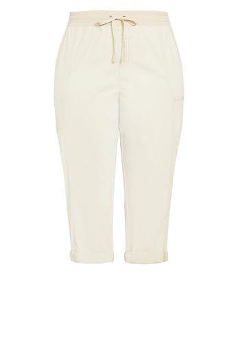 Women's Plus Size Cotton Roll Up Capri3