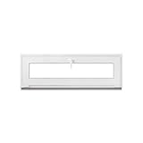 Framex Kellerfenster - Kippfenster Weiß 120 x 40 cm 2-fach 32 mm (4/24/4) Fenster Kunststofffenster Breite x Höhe (1200 x 400 mm) Funktion Kipp Fenster