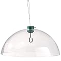 Crystals Transparent Squirrel Baffle for Bird Feeders – Dome Shield Stops Squirrels, Protects Seeds, Easy to Install & Durable Secure Design – Ideal for Hanging Feeders (1 X Squirrel Baffle Dome)