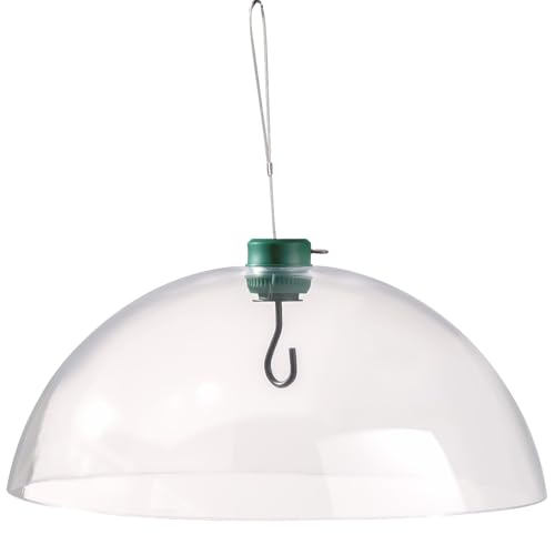 Crystals Transparent Squirrel Baffle for Bird Feeders – Dome Shield Stops Squirrels, Protects Seeds, Easy to Install & Durable Secure Design – Ideal for Hanging Feeders (1 X Squirrel Baffle Dome)