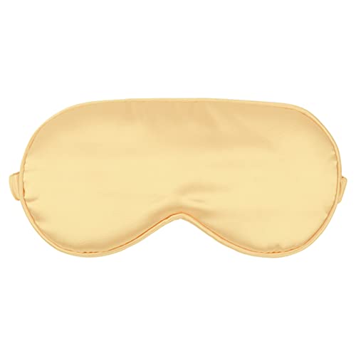 スリープマスク ポータブル模倣シルクスリープアイマスクトラベルアイパッチナップアイパッチレスト目隠しアイカバースリーピングマスクの夜アイシェード 3dスリープマスク (Size : Gold)