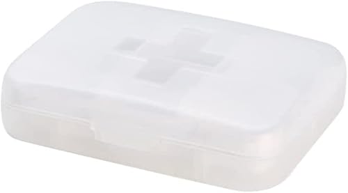 Organizzatore settimanale di pillole, Portapillole 7 giorni, 6 scomparti, facile da aprire, dispenser for farmaci, pratico e resistente all'umidità for vitamine, integratori alimentari e farmaci