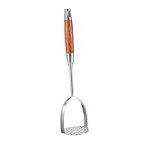 Uonlytech Schiacciapatate Manuale in Acciaio Inossidabile e Strumento per Purè Facile e Veloce Pressa per Verdure e Patate Impugnatura Ergonomica Antiscivolo Utensile da Cucina Sicuro e