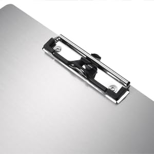 A4-Größe Vertikale Klemmbrett mit abnehmbarer Stifthalterung - tragbar und langlebig mit schwerer Klammer und Aufhängevorrichtung,430 Hochformat(kann von Magneten angezogen werden)