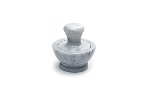 Fox Run 3844 Marble Mortar and Pestle, White