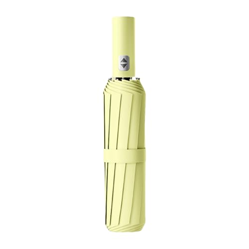 MLWSKERTY 24 paraguas de acero con apertura y cierre automático rápido para protección contra el sol y la lluvia, Matcha