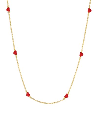gorjana - Amour Necklace Red 15-17