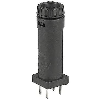 3101.0040, Fuseholder,Shock-Safe,PCB Mt-Vert,Solder, 16 A 400V 1 Circuit Cartridge Through Hole