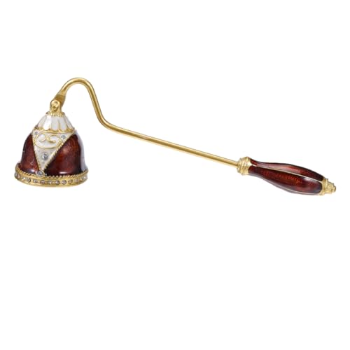 DECORNIJIA Apagavelas de Metal Esmaltado Estilo Rústico Extintor Pequeño para Mechas de Vela Accesorio para Apagar Velas de Té Adecuado para Hogar Bodas y Cenas Diseño Europeo Vintage
