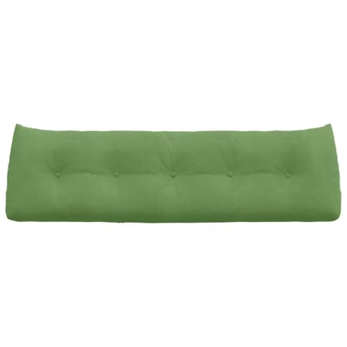 Coussin de lecture grand format en velours pour lit double 160cm - 7