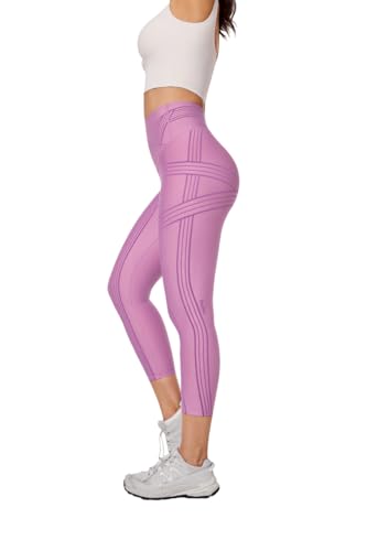 Fanka Powerband Resistance Leggings 7/8 Length for Women (Reversible Wear)