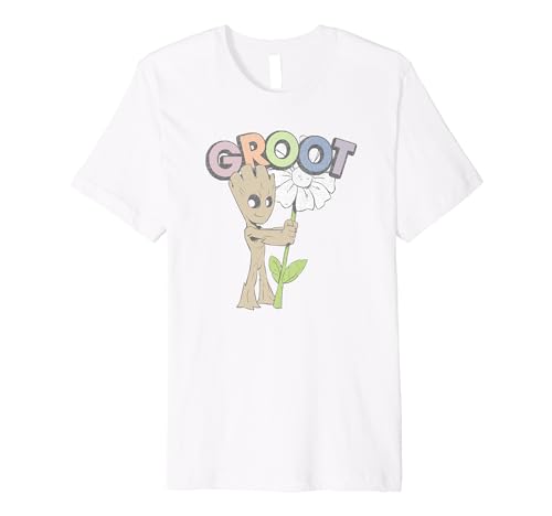 T-shirt Baby Groot Marvel Guardians of the Galaxy t-shirt mignon arc-en-ciel original