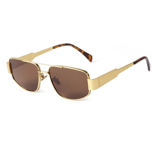 Lunettes de soleil vintage MUTYNE luxe des années 90 avec monture en métal et lentilles brunes
