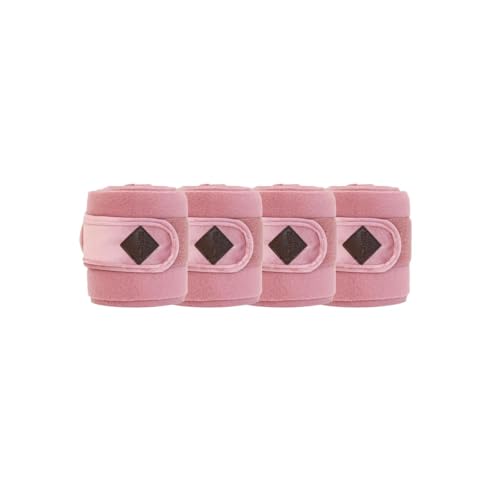 Bandages polaire et velours vieux rose Kenzucky pour la protection du cheval