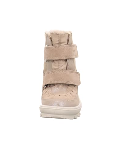 Girl's Modern Snow Boot, Beige 4000, 0 UK Wide2