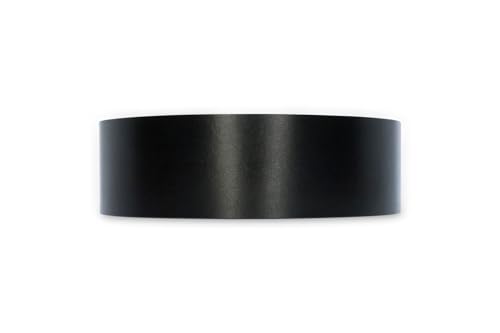 WoodPress® 1 & 3/16 inch Matt Black Melamine Edge Banding, Pre-Glued Veneer Tape – 25 ft Roll - Iron-On for Easy DIY Application – Will Cover The Edge of a Standard 8' x 4' MDF Panel