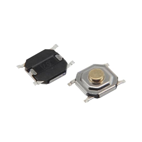 2 microinterruptores de 4 pines de 4x4x1,5 mm para mandos y llaves de coche
