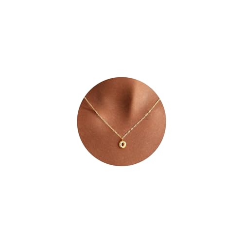 M MOOHAM O Necklace Initial Necklaces - Initial O Letter Necklace Jewelry