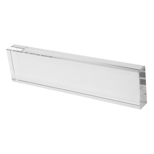 SEWOART Transparenter Glas Briefbeschwerer Für Kalligraphie Mit Polierter Oberfläche Dekoratives Langes Papiergewicht Für Schreibtisch Vielseitiger Glas-Ornament Und Schreibpraxis Geeignet