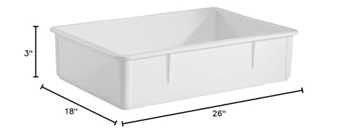 Arenero abierto de plástico CenPro para gatos 26x18x3 pulg miniatura 6