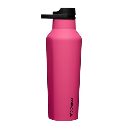 Corkcicle Sport Canteen Insulated Tumbler, Dragonfruit, 20 oz – Reusable Water Bottle Keeps Beverages Cold for 25 Hours & Hot 12 Hours – Cupholder Friendly Tumbler with Screw-On Cap