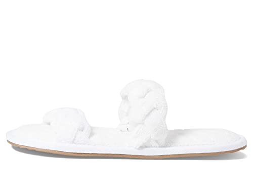 Barefoot Dreams TOWELTERRY Braided Slippers, 5-6, SEA Salt4