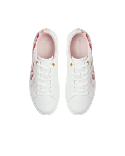 Image of Ted Baker Women's Alison Floral Leather Court Sneaker
