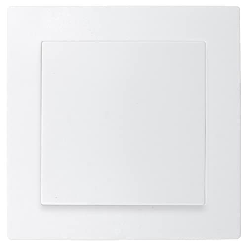 Lina - Interruttore della luce da parete, interruttore on/off, da incasso, colore: Bianco