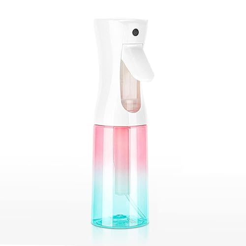Image of Continuous Spray Bottle, 6.8OZ /200ML Hair Mister Spray Bottle, Fine Mist for Salons,Barber, Plants, Skin Care, Cleaning(Red Blue Gradient,1 Pack)
