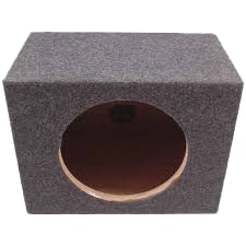 American Sound Connection Car Audio Single 12" Sealed Subwoofer Rear Angle Sub Box Enclosure 3/4" Mdf Wood #TOP1