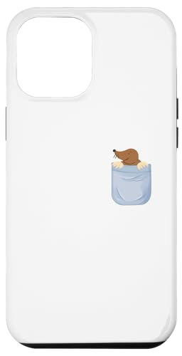 Carcasa para iPhone 14 Plus Funny Wild Animal cute mole in chest pocket Mole in pocket