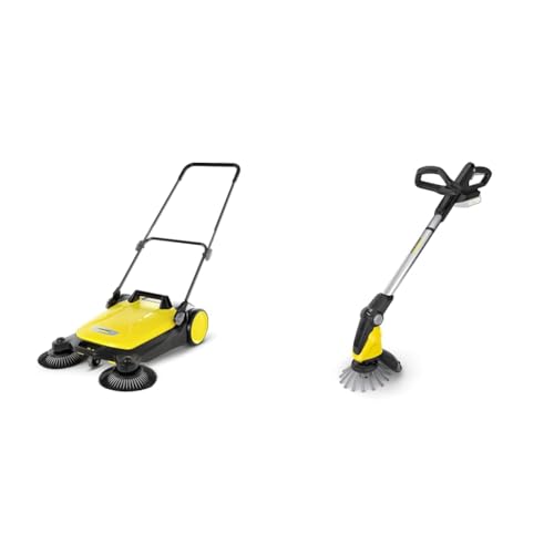 Kärcher Kehrmaschine S 4 Twin Max. Flächenleistung: 2400m²/h & 18 V Akku-Unkrautentferner WRE 18-55