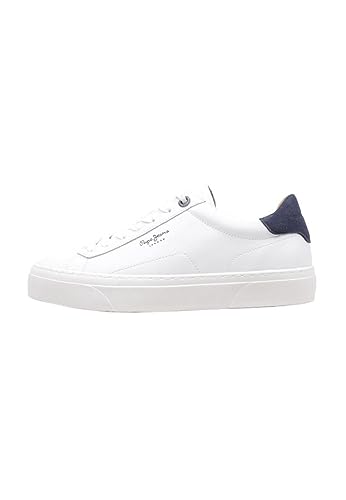 Pepe Jeans Yogi Original, Zapatilla Hombre, Blanco, 42 EU